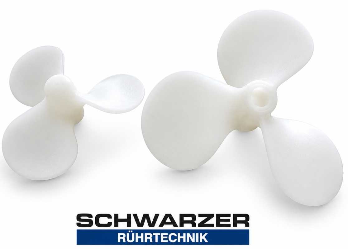 3-blade mixing propeller PVDF